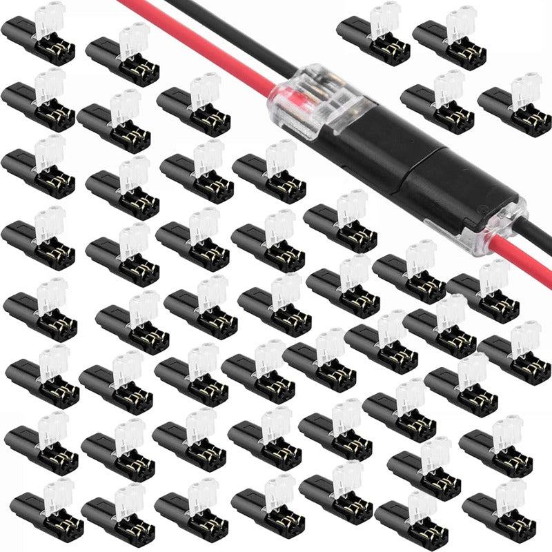 ๐ฅ๐ Christmas Time Limited Offer -๐2-Pin Solderless Wire Connector โ Compact Plug for LED Strips & 18โ22 AWG Cables