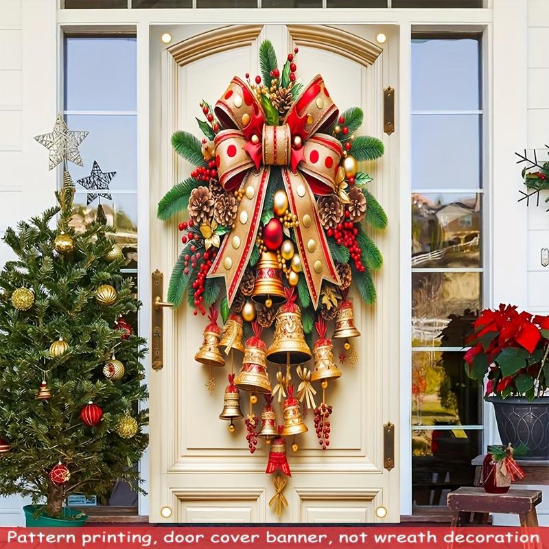🎉【Instantly Transform Your Christmas Ambiance | Golden Door Cover Lights Up Your Home】🎉