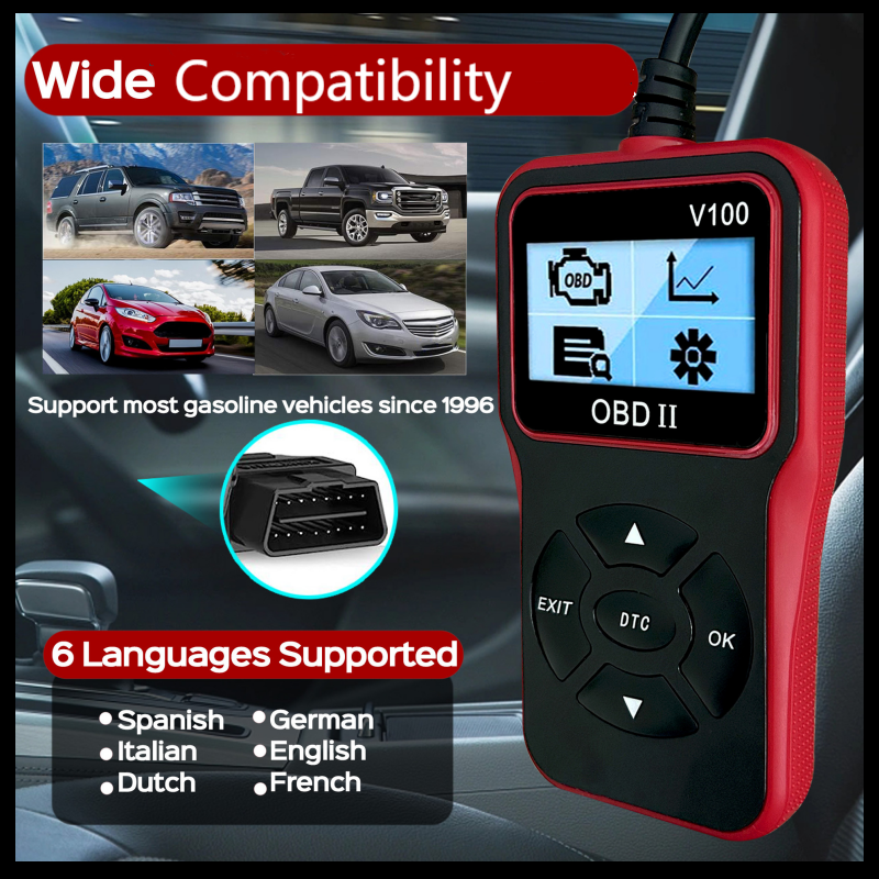 V519 OBD2 Diagnostic Scanner - Professional Vehicle Health Analysis Tool