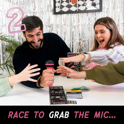 🎤【Family Karaoke Night】Grab The Mic Official Karaoke Board Game by Lucky Egg! Perfect for ages 8+, 2-10 players - where singing stars and tone-deaf champions unite for unforgettable fun! 🎉