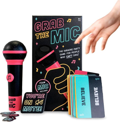🎤【Family Karaoke Night】Grab The Mic Official Karaoke Board Game by Lucky Egg! Perfect for ages 8+, 2-10 players - where singing stars and tone-deaf champions unite for unforgettable fun! 🎉