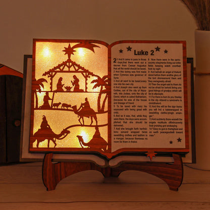 🎄✨【3D Wooden Nativity Book Nook - Illuminating Christmas Magic】✨🎄
