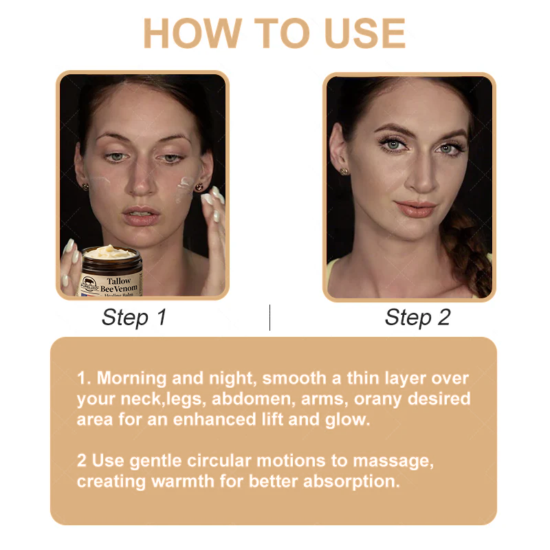 【70% OFF Ends Today】Pureluxo® 🐄Tallow Bee Venom Healing Balm（Targets Bumps, Wrinkles & Stressed Skin — Without Steroids）