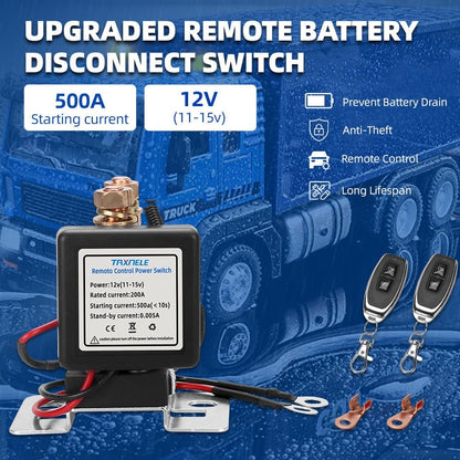 WIRELESS REMOTE CONTROL BATTERY RELAY SWITCH 🔌
