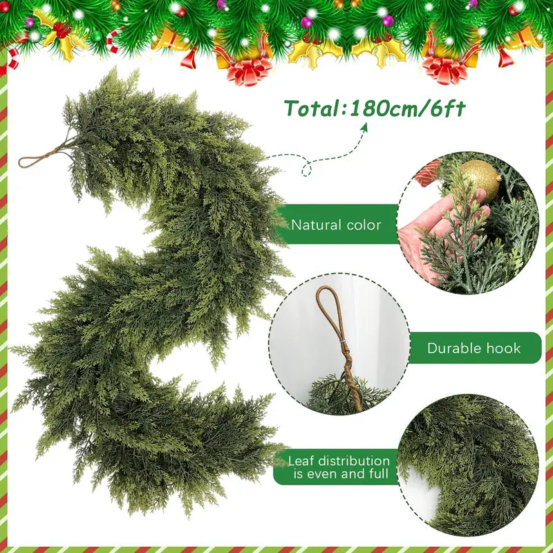 🎄【CHRISTMAS EDITION - Norfolk Pine Garland】🎄 ✨ LIMITED STOCK! DON’T MISS OUT—ORDER BY 12/15 FOR HOLIDAY DELIVERY! ✨