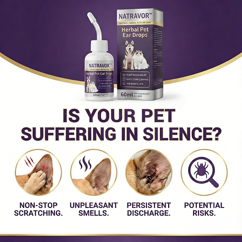 NATRAVOR® Herbal Pet Ear Drops🌿