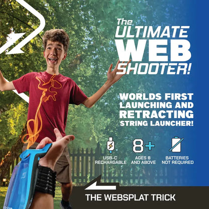 🎉 World's First Glowing String-Launching Webshooter · Ignite Your Superhero Dream! 🕷️✨