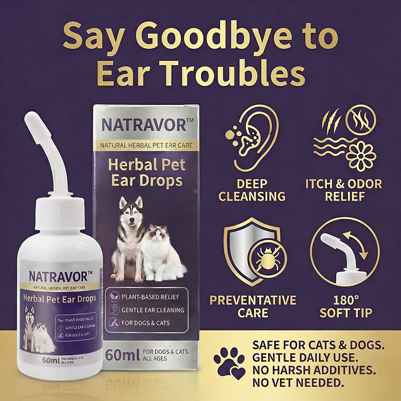 NATRAVOR® Herbal Pet Ear Drops🌿