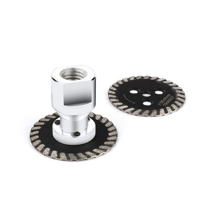 No-Adapter-Needed! 40mm Diamond Cutting Disc with Removable Flange – Fits Dewalt, Makita, Bosch Grinders – Cut Concrete, Stone, Tile Like a Pro