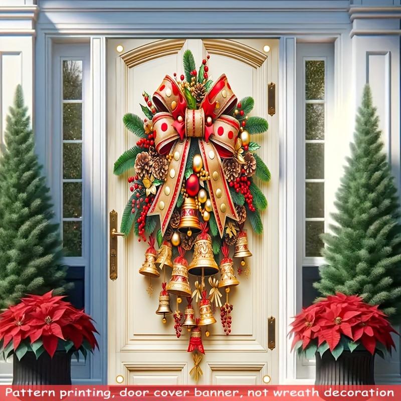 🎉【Instantly Transform Your Christmas Ambiance | Golden Door Cover Lights Up Your Home】🎉