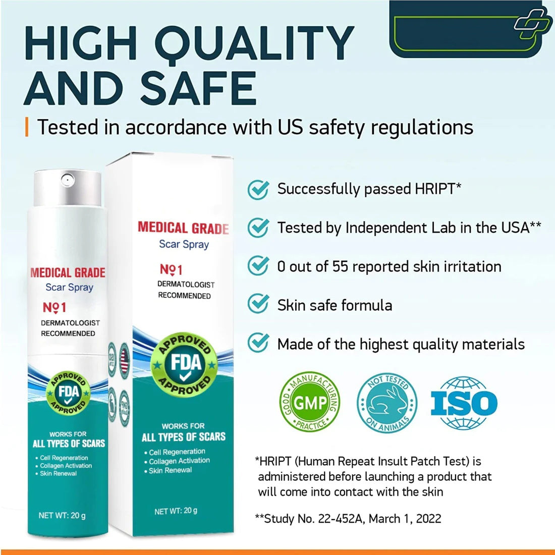 Scar Remove – Medical Grade Scar Spray(For example Acne Scars, Surgical Scars and Stretch Marks ⚡️⚡️⚡️)