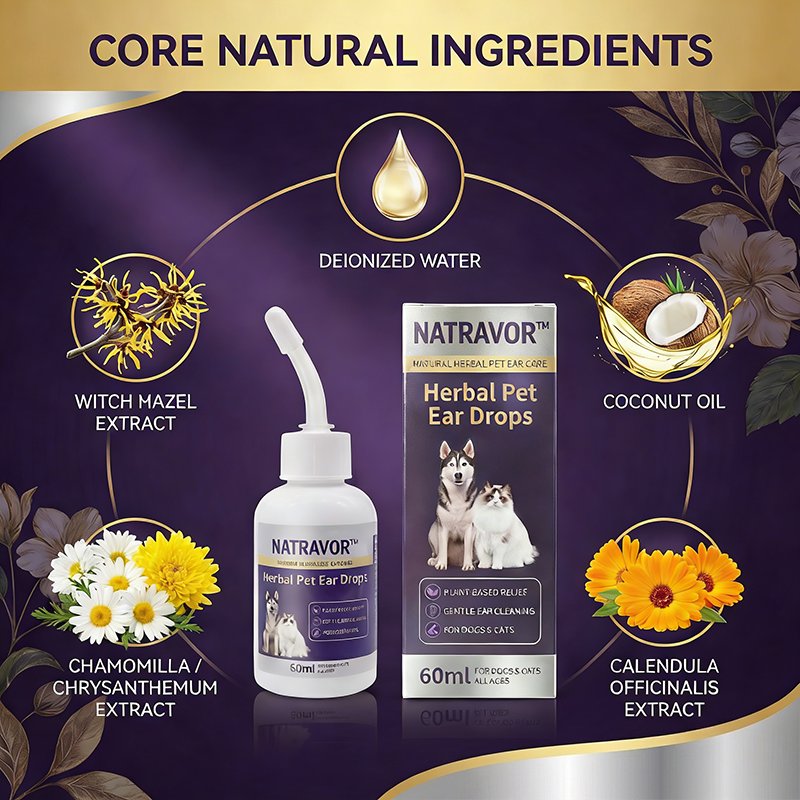 NATRAVOR® Herbal Pet Ear Drops🌿
