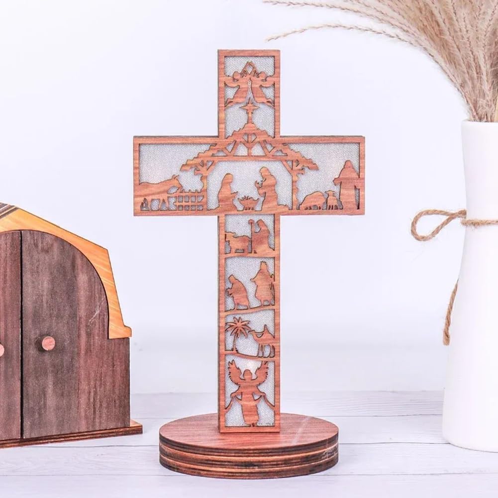 🎄✨【3D Wooden Nativity Book Nook - Illuminating Christmas Magic】✨🎄