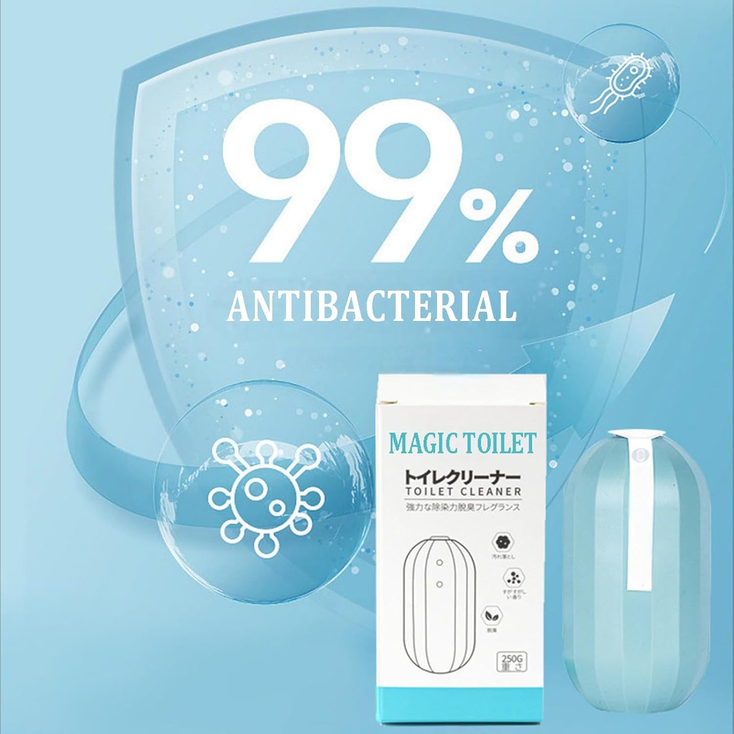 Holiday Mega Deal: Krazy Klean 3-Month Automatic Toilet Cleaner - 91 Days Continuous Freshness - Eco Safe Formula