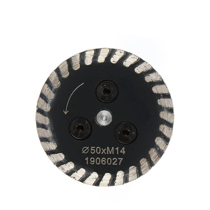 No-Adapter-Needed! 40mm Diamond Cutting Disc with Removable Flange – Fits Dewalt, Makita, Bosch Grinders – Cut Concrete, Stone, Tile Like a Pro