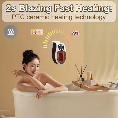 🔥Last Day 50% OFF - 🔥Wall Outlet Space Heater with LED Display🛡️Safe Design • Powerful Heating Performance