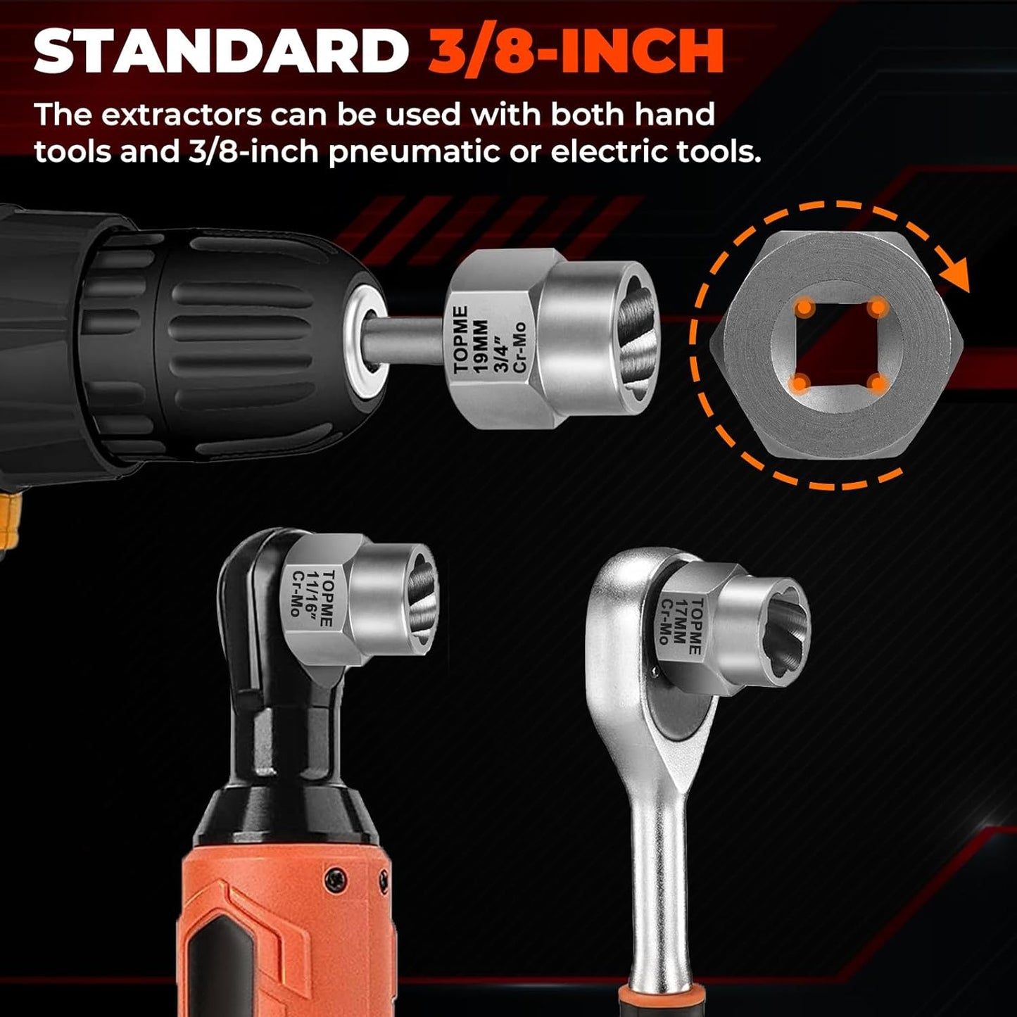 Bolt Extractor Kit, 13+1 Piece – Professional Bolt & Nut Removal Solution