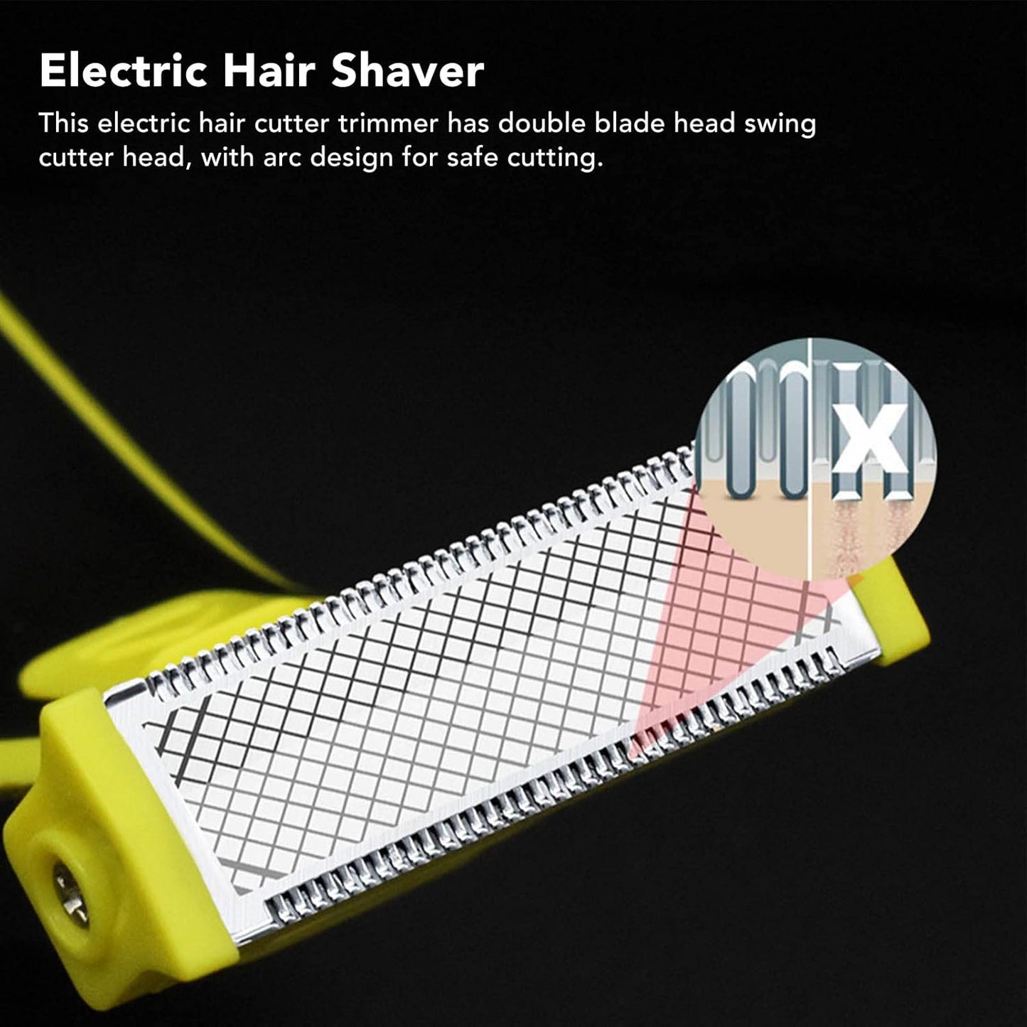 Electric Hair Clipper Beard Trimmer for Men, USB Rechargeable Waterproof Cordless Grooming Kit with 4 Attachments for Haircut & Body Grooming