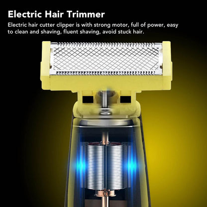 Electric Hair Clipper Beard Trimmer for Men, USB Rechargeable Waterproof Cordless Grooming Kit with 4 Attachments for Haircut & Body Grooming