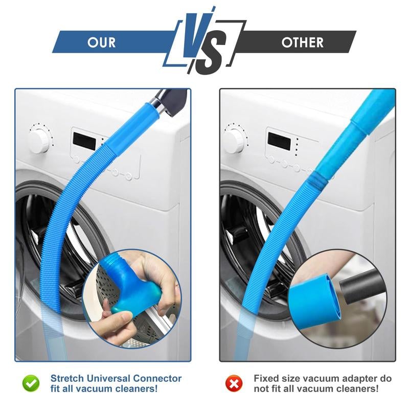 Essential Dryer Vent Cleaner Kit Dryer Lint Vacuum Attachment with Stretch Universal Connector