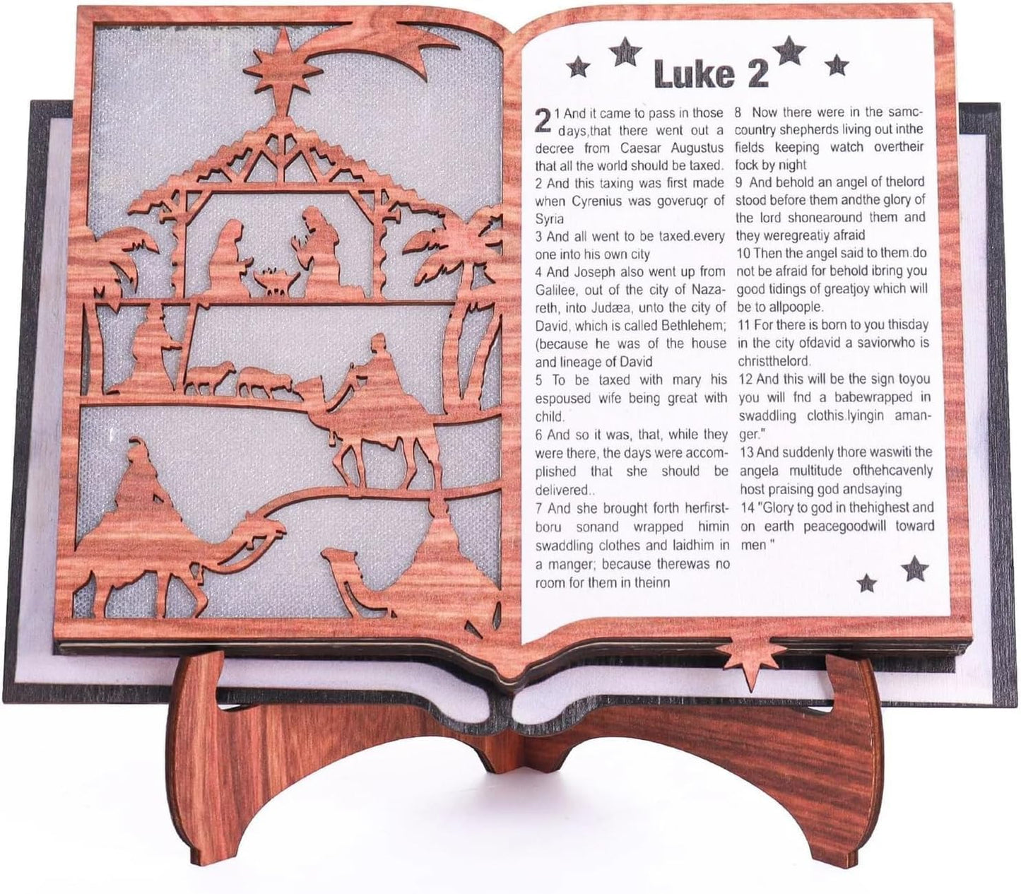 🎄✨【3D Wooden Nativity Book Nook - Illuminating Christmas Magic】✨🎄