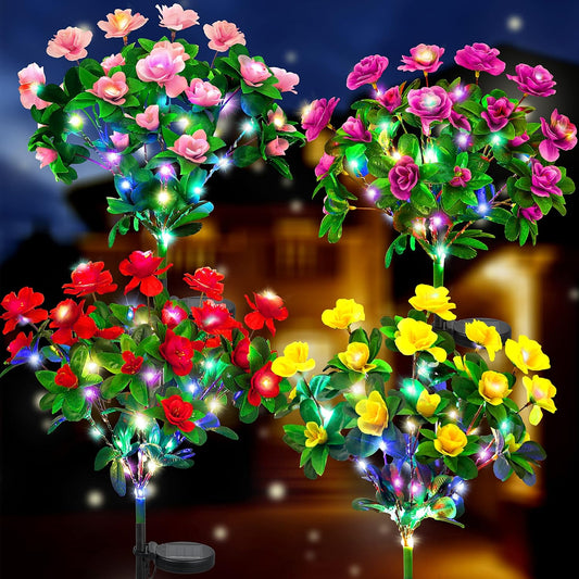 🌸✨ EverGlow Memorial Garden Bloom Lights – Solar Powered Outdoor Flower Stakes🏷️
