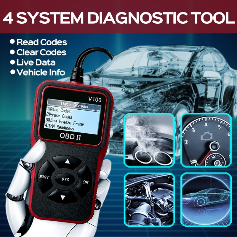 V519 OBD2 Diagnostic Scanner - Professional Vehicle Health Analysis Tool