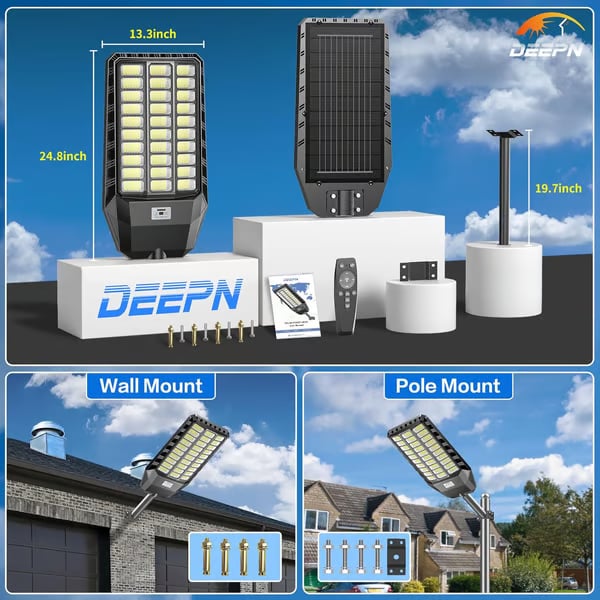 ⏰ Ultra Bright Solar Led Street Light System
