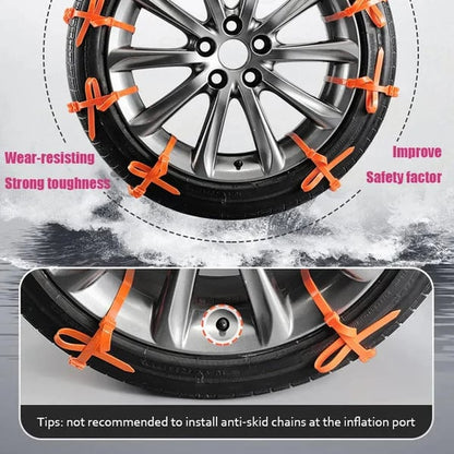 🔥2025 Winter Hot Sale🔥Universal Reusable Anti-skid PE Tire Chains