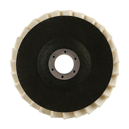 3PCS 5-Inch Wool Flap Polishing Wheels for Angle Grinders