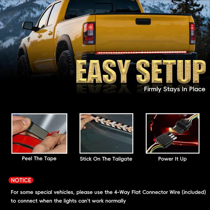 🔥Hot Sale 49% OFF - 60-Inch LED Tailgate Light Bar Strip✨Universal Fit for Trucks, SUVs & Cars