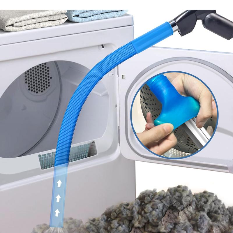 Essential Dryer Vent Cleaner Kit Dryer Lint Vacuum Attachment with Stretch Universal Connector