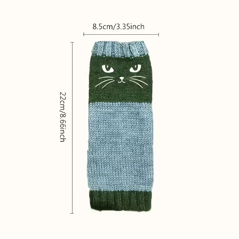 🔥Black Friday Sale Is On Fire！❄️Women’s Knitted Fingerless Gloves with Cute Cat – Cozy, Stylish & Practical Winter Hand Warmers 🐾