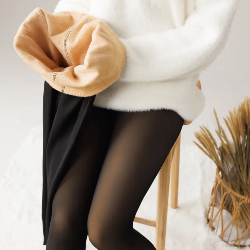 🌟 Geerta Magic Fleece Lined Tights - Your Winter Styling Magic Weapon! 🌟
