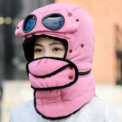 🎁2026 New Arrivals 50% OFF💥Unisex Winter Thermal Hat with Glasses