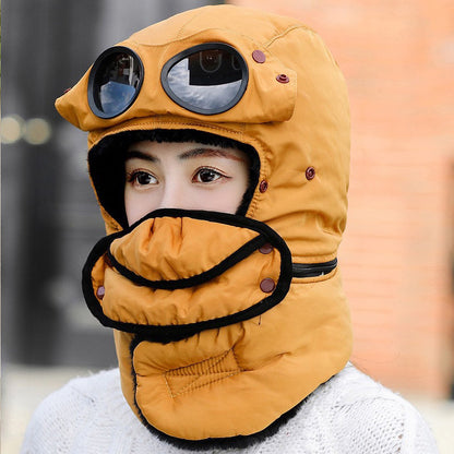 🎁2026 New Arrivals 50% OFF💥Unisex Winter Thermal Hat with Glasses